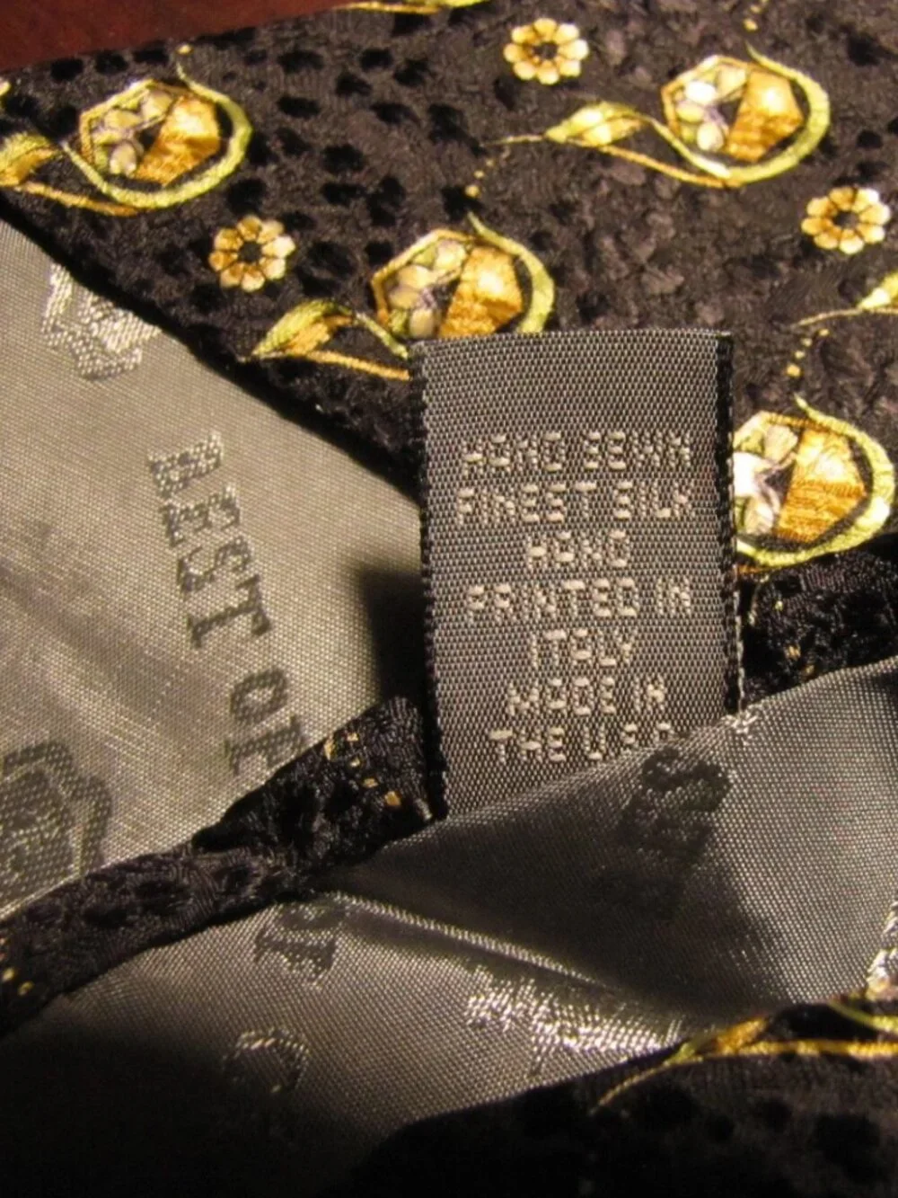 Robert Talbott Silk Men's Tie Brown Best of Class Hand Printed Italy